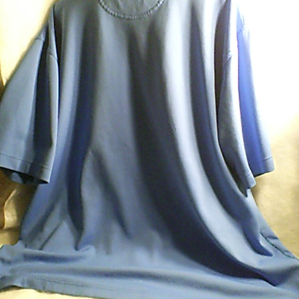 BLUE JERSEY KNIT MAN'S SHIRT